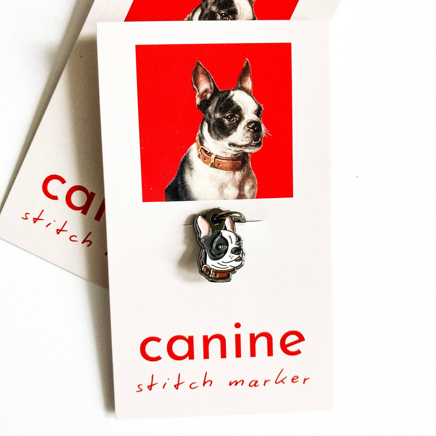 Canine single stitch marker, Custom Firefly Notes stitch mar: Round