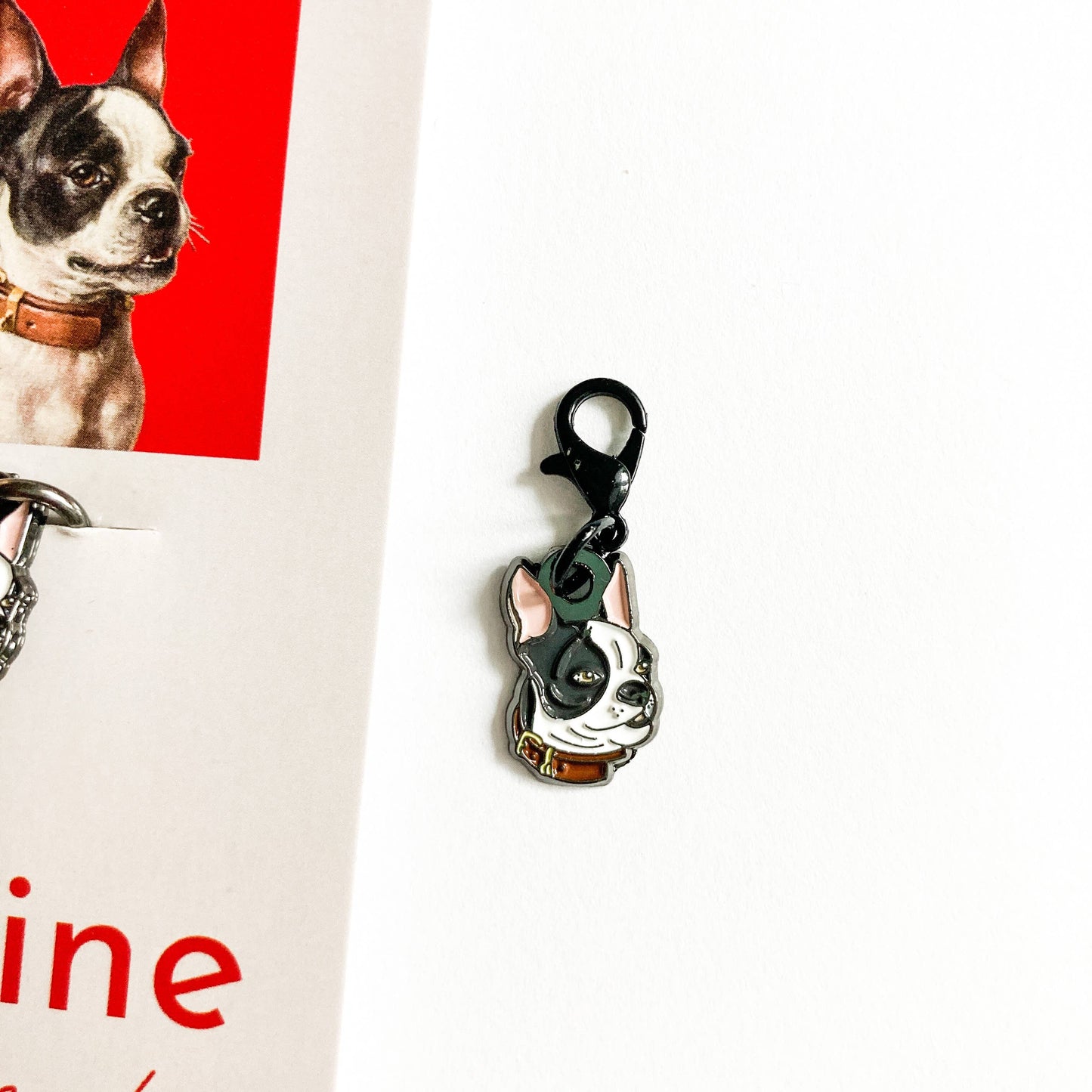 Canine single stitch marker, Custom Firefly Notes stitch mar: Round