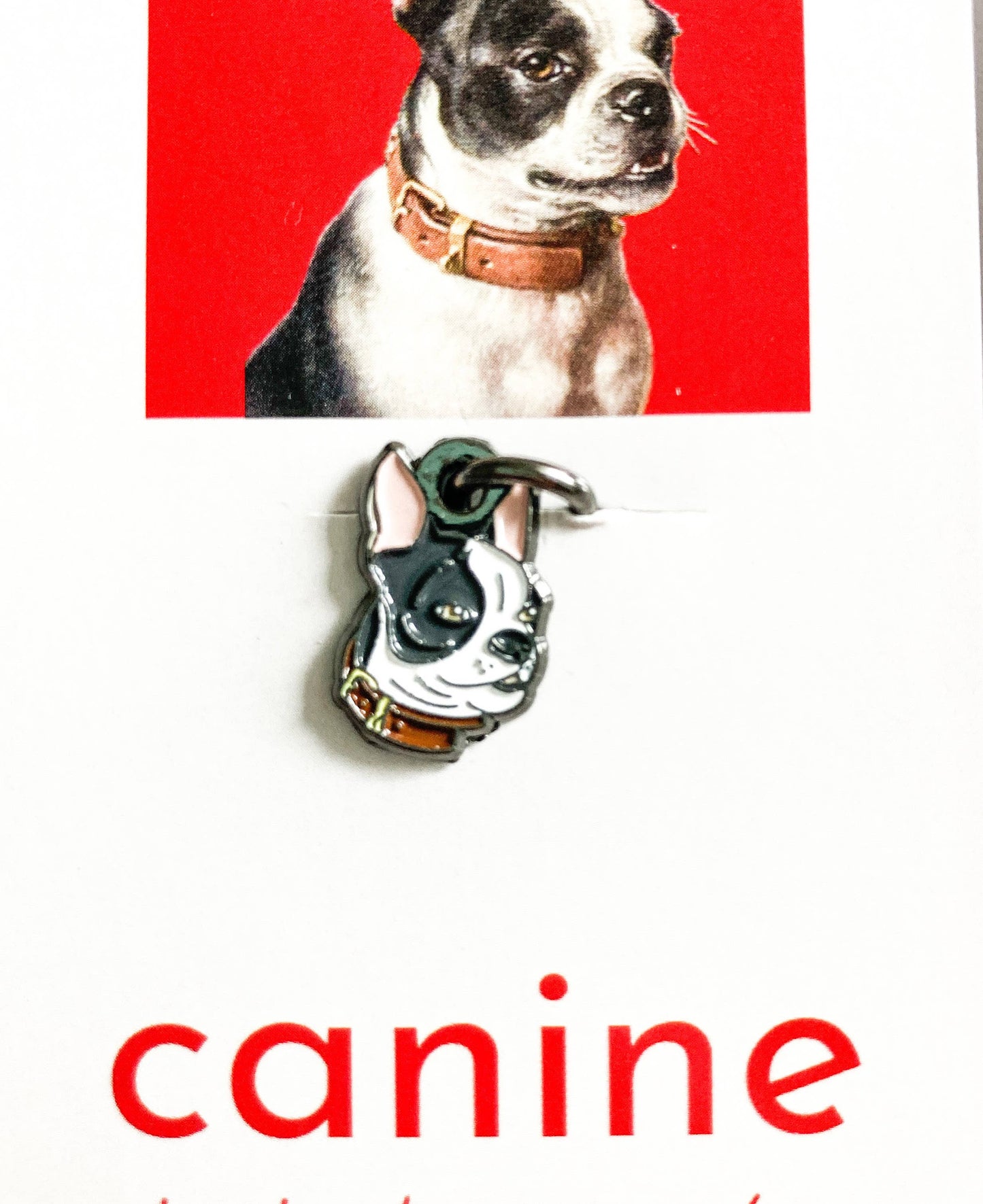 Canine single stitch marker, Custom Firefly Notes stitch mar: Round