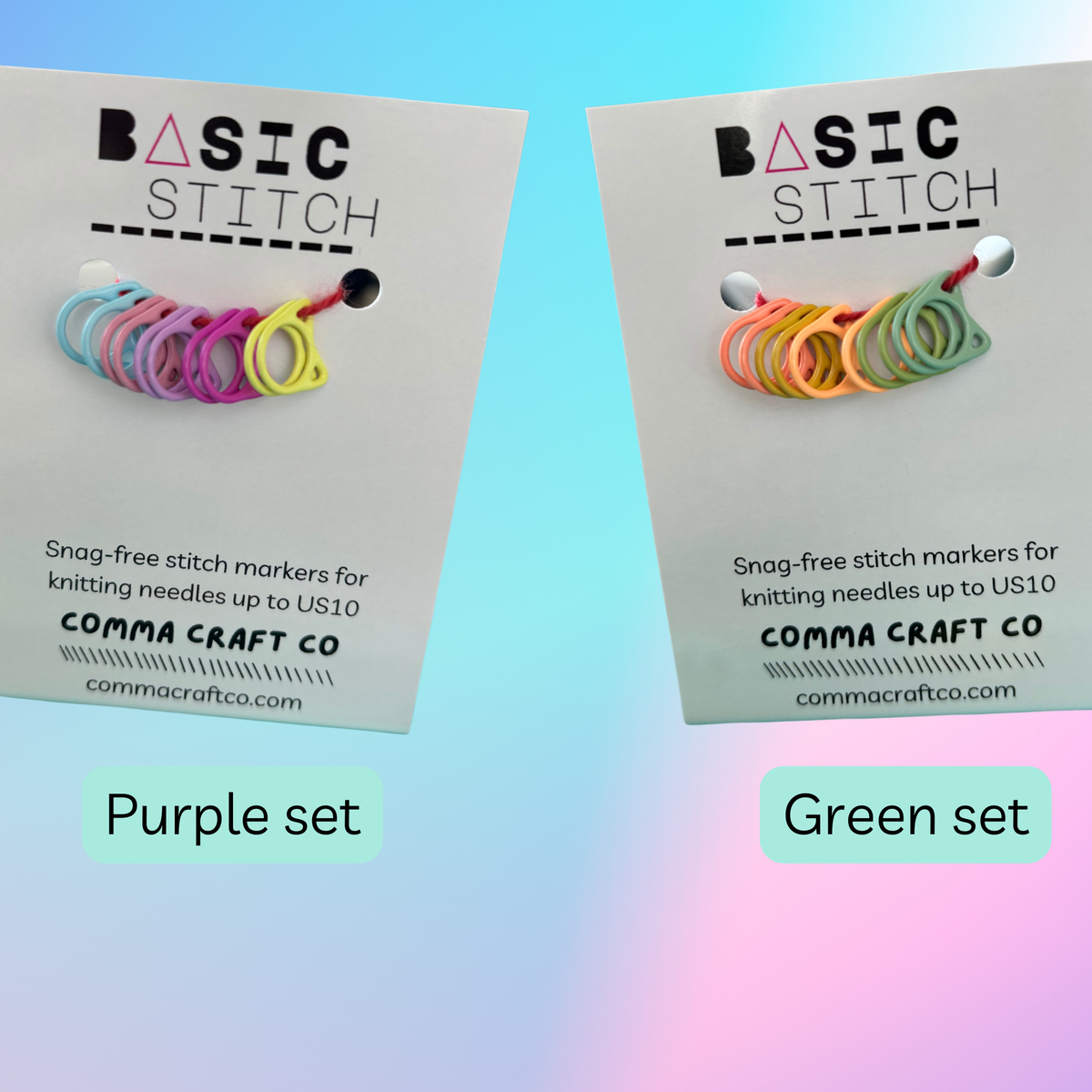 Snag-Free Metal Cat Stitch Markers