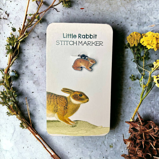 Little rabbit stitch marker or progress keeper: Removable