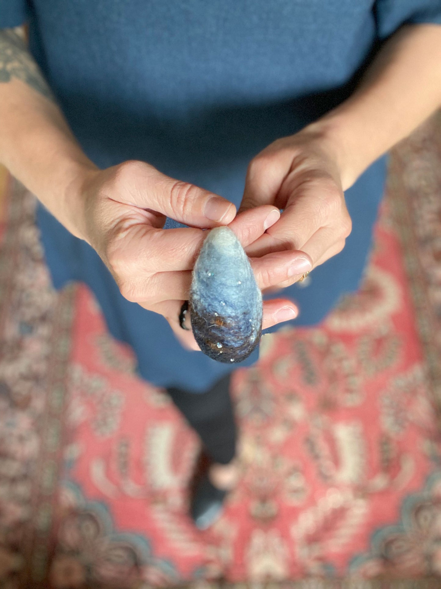 Felted Mussel Shells Workshop
