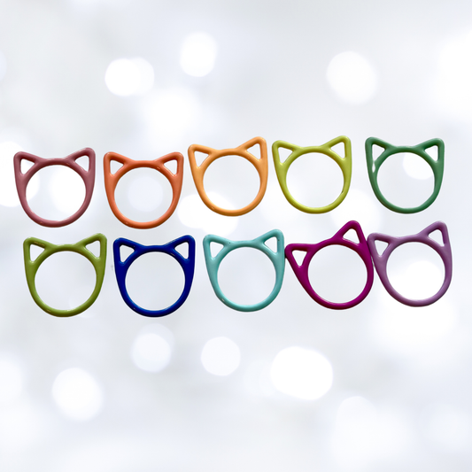 Snag-Free Metal Cat Stitch Markers